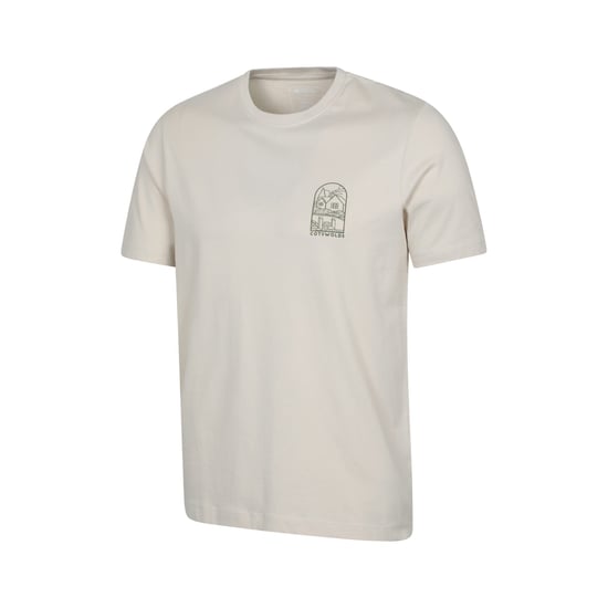 Mountain Warehouse Heren Cotswold Korte Mouwen T-Shirt (Off White) - Image 4