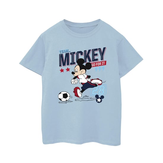 Disney Jongens Mickey Mouse Team Mickey Voetbal T-shirt (Babyblauw) - Image 1
