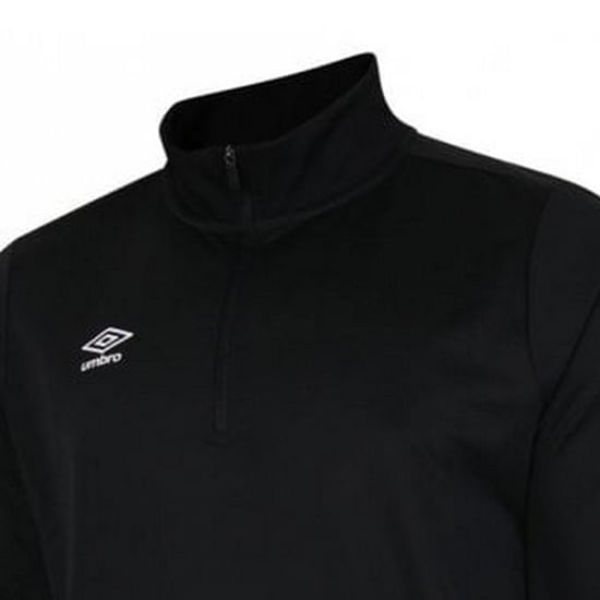 Umbro Heren Club Essential Half Zip Sweatshirt (Zwart) - Image 3