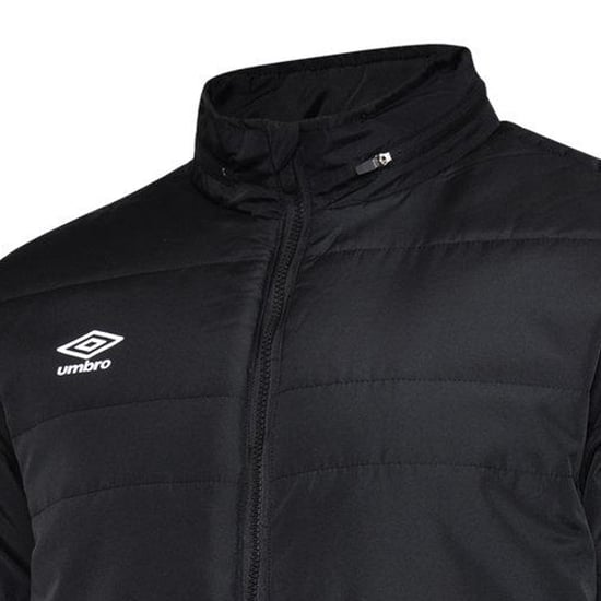 Umbro Heren Club Essential Bench Jacket (Zwart) - Image 3