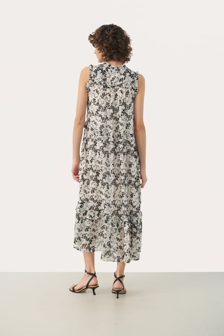 Jurk Regular fit black offwhite - Image 3