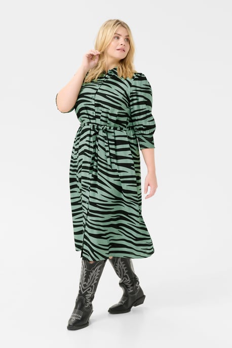 Jurk Regular fit black green - Image 2