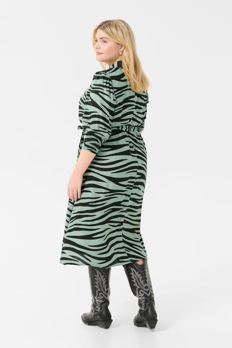 Jurk Regular fit black green - Image 3