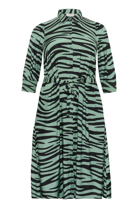 Jurk Regular fit black green - Image 4