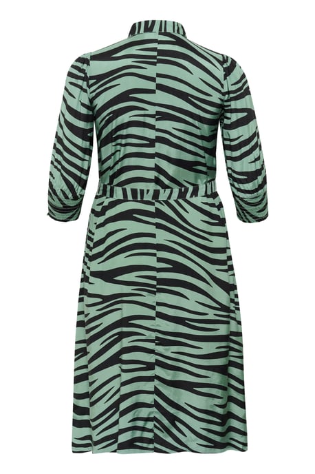 Jurk Regular fit black green - Image 5