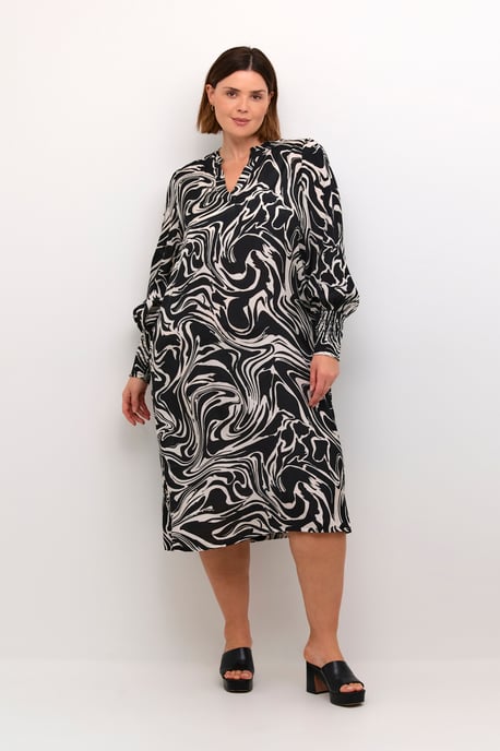 Jurk A-shape black white - Image 2