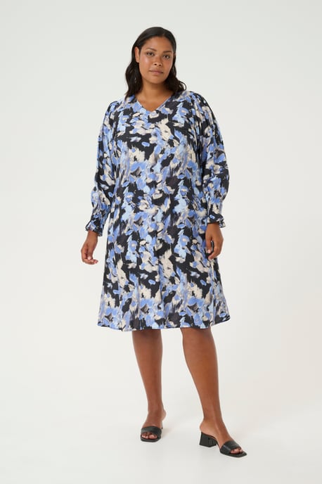 Jurk A-shape black blue - Image 1