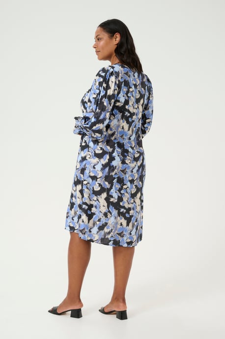 Jurk A-shape black blue - Image 2