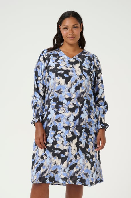Jurk A-shape black blue - Image 3