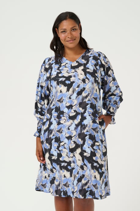 Jurk A-shape black blue - Image 4