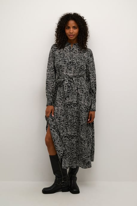 Jurk Regular fit black white - Image 2