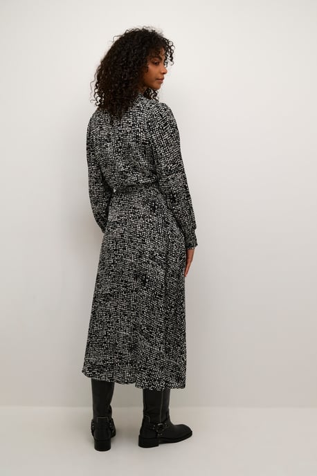 Jurk Regular fit black white - Image 3