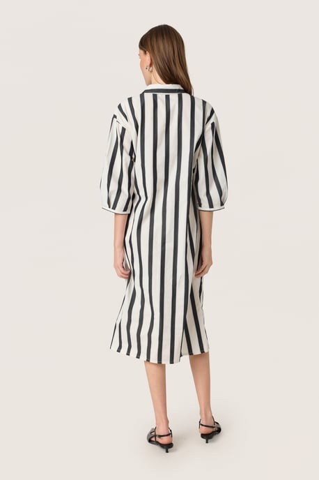 Jurk Regular fit black white - Image 2