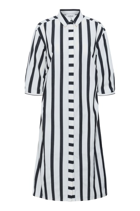 Jurk Regular fit black white - Image 4