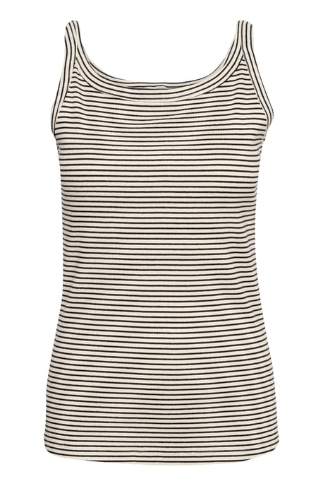 Jersey top Tight fit Chalk/Black stripe white black - Image 4