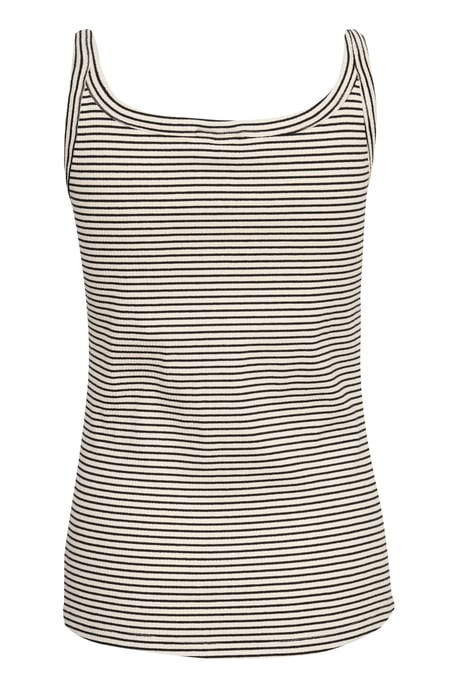 Jersey top Tight fit Chalk/Black stripe white black - Image 5