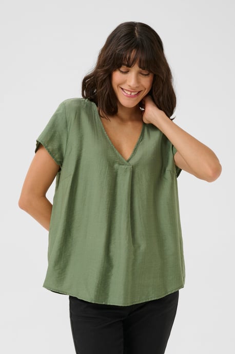 Blouse met korte mouwen Regular fit Sea Spray CC green - Image 3