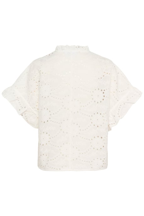 Blouse met korte mouwen Loose fit Ice white - Image 5