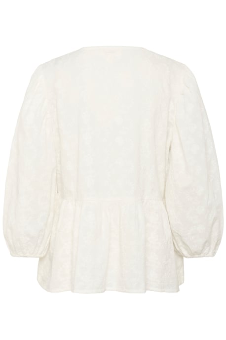 Blouse met korte mouwen Loose fit Broken White - Image 5