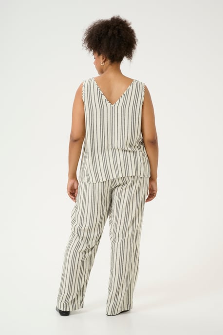 Mouwloos shirt Regular fit Moonstruck / Black Stripe - Image 2