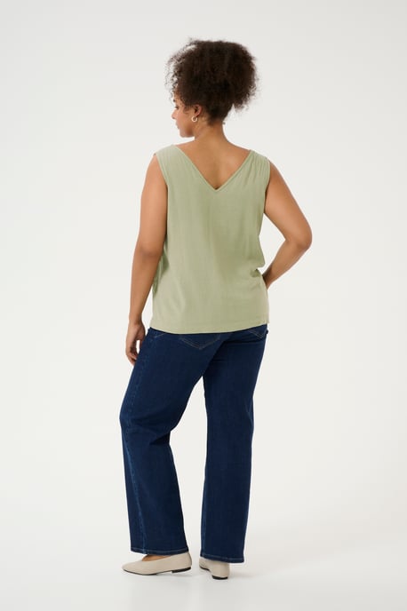 Mouwloos shirt Regular fit Oil Green - Image 2