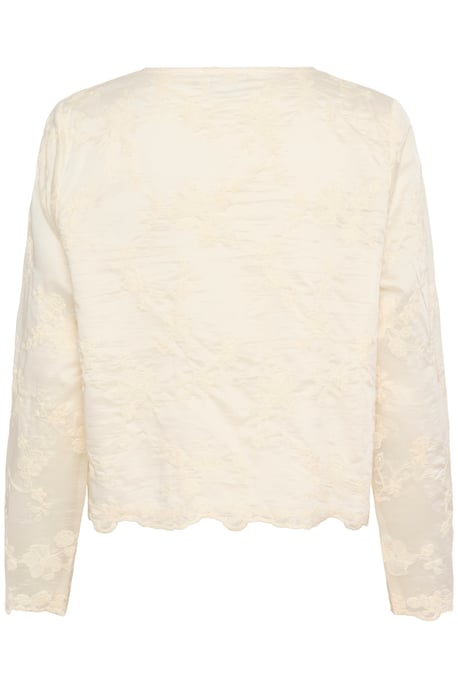 Blouse met korte mouwen A-shape Ice white - Image 5