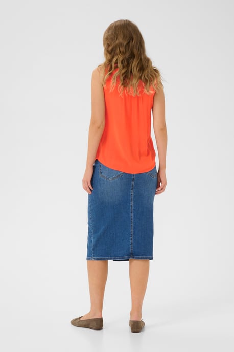 Mouwloos shirt Regular fit Grenadine orange - Image 2