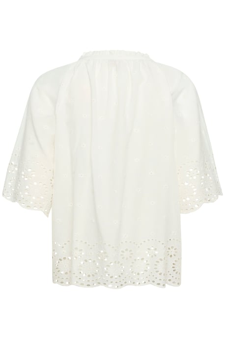 Blouse met korte mouwen Relaxed fit Spring Gardenia white - Image 5