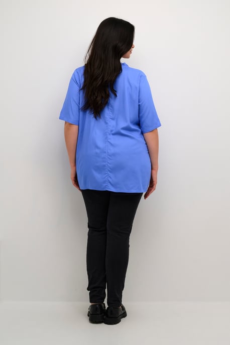 Blouse met korte mouwen A-shape Ultramarine - Image 2