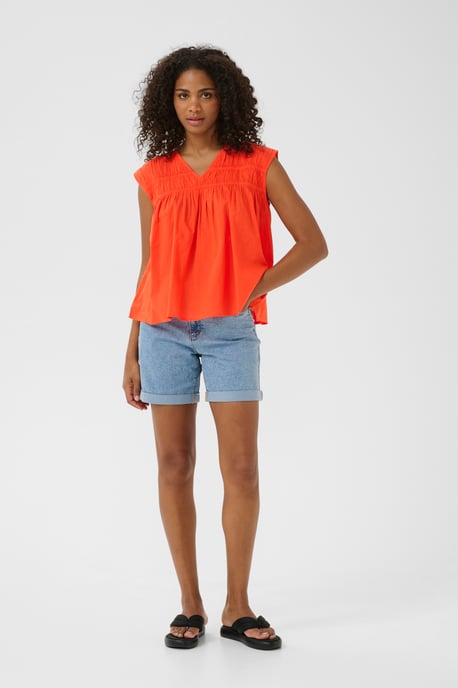 Mouwloos shirt A-shape Grenadine orange - Image 1