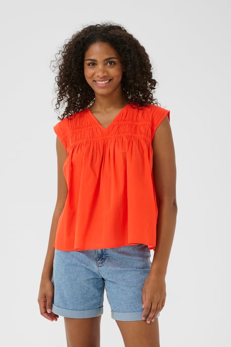 Mouwloos shirt A-shape Grenadine orange - Image 3