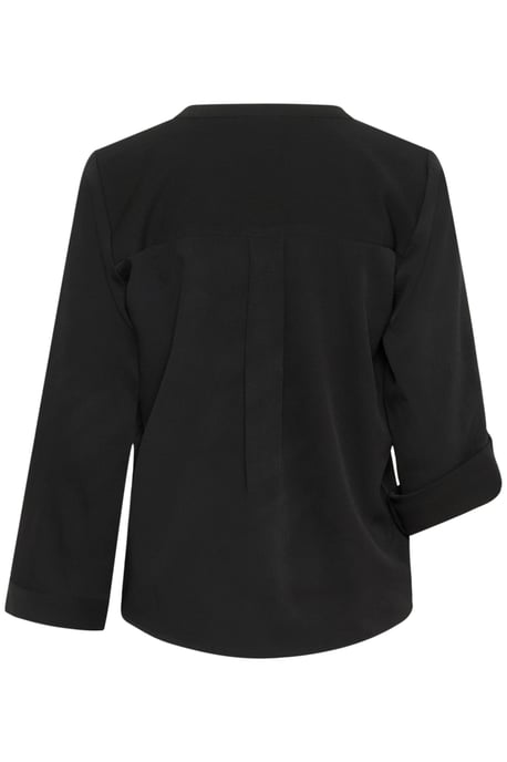 Blouse met korte mouwen Regular fit Black Deep - Image 5