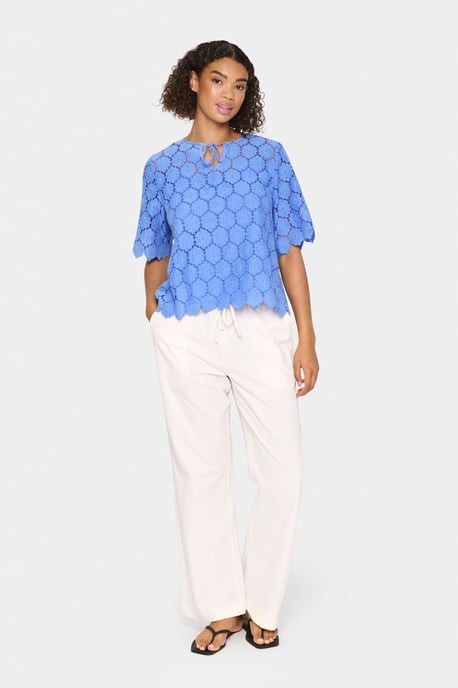 Blouse met korte mouwen Loose fit Provence - Image 1
