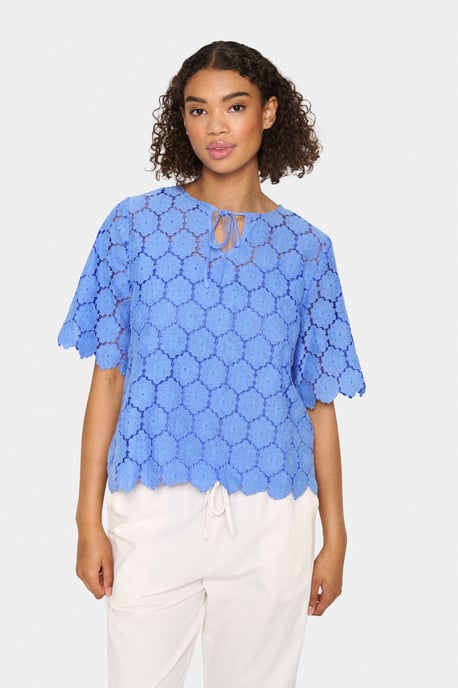 Blouse met korte mouwen Loose fit Provence - Image 2