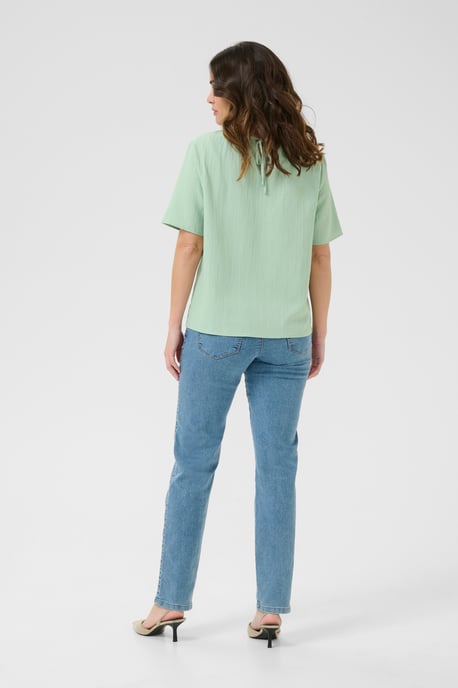 Blouse met korte mouwen Regular fit Green Bay CC. pale green - Image 2