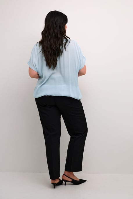 Blouse met korte mouwen Loose fit Celestial Blue light blue - Image 2