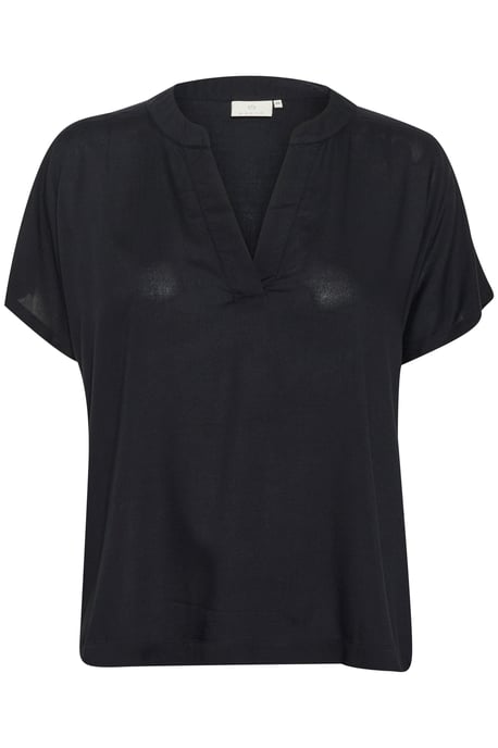 Blouse met korte mouwen Regular fit Black - Image 4