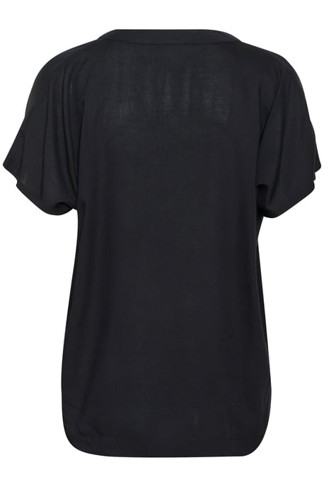 Blouse met korte mouwen Regular fit Black - Image 5