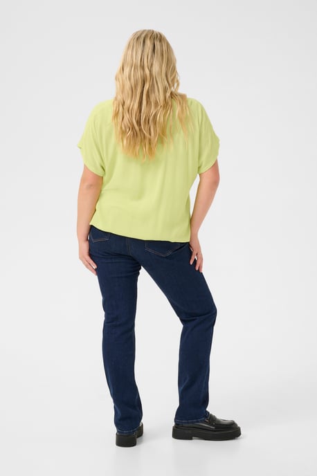 Blouse met korte mouwen Loose fit Lettuce Green - Image 2