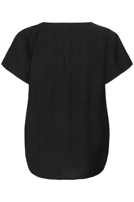 Blouse met korte mouwen Regular fit Black - Image 5