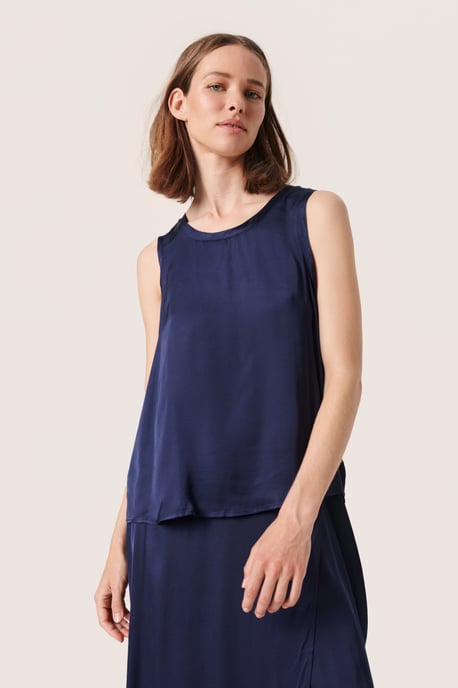 Mouwloos shirt Regular fit Night Sky dark blue - Image 4
