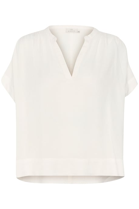 Blouse met korte mouwen Loose fit Chalk white - Image 4