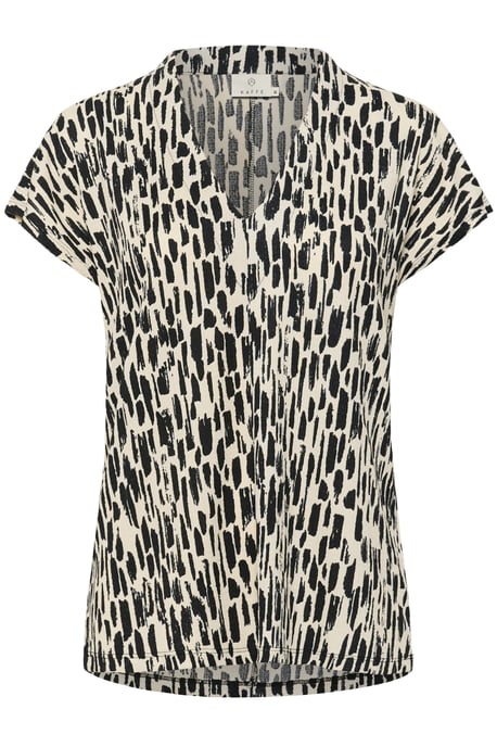 Mouwloos shirt Casual fit Turtledove/Black Paint Print white black - Image 4