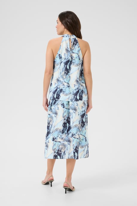Mouwloos shirt A-shape Blue Organic Print blue - Image 2