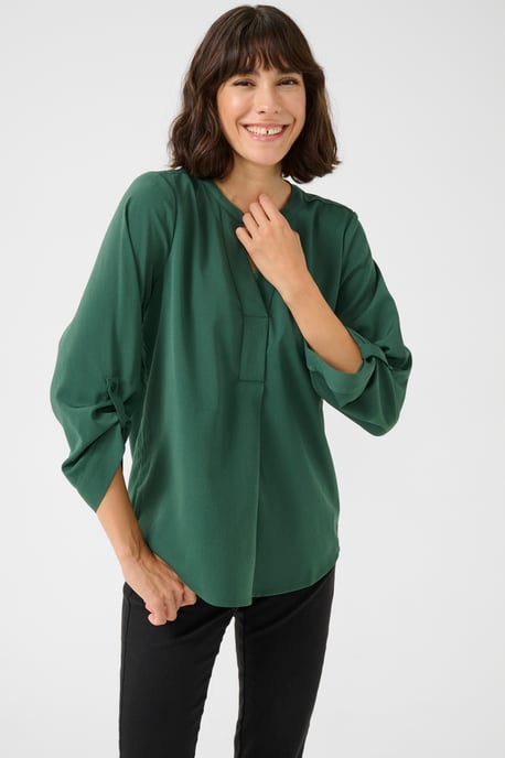 Blouse met korte mouwen Regular fit Garden Topiary green - Image 3