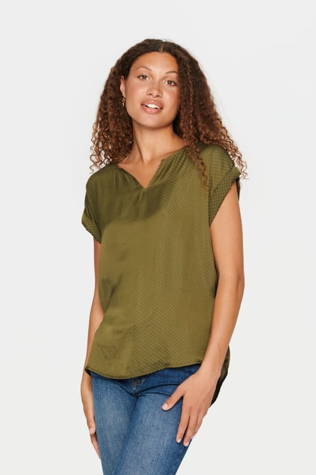Mouwloos shirt Classic fit Army Green dark green - Image 2