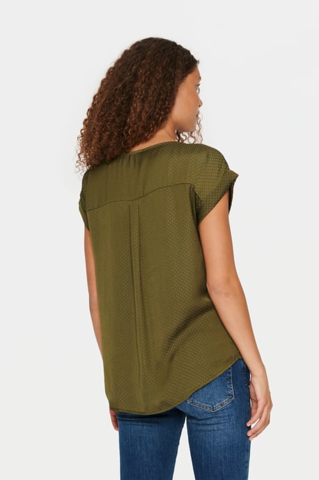 Mouwloos shirt Classic fit Army Green dark green - Image 3