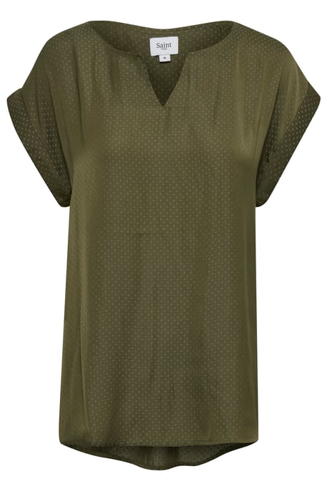 Mouwloos shirt Classic fit Army Green dark green - Image 4