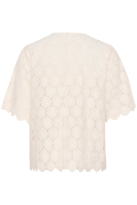 Blouse met korte mouwen Loose fit Sea Salt - Image 5