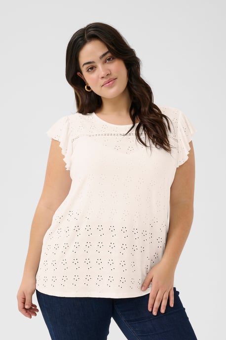 Mouwloos shirt Regular fit Chalk CC. white - Image 3
